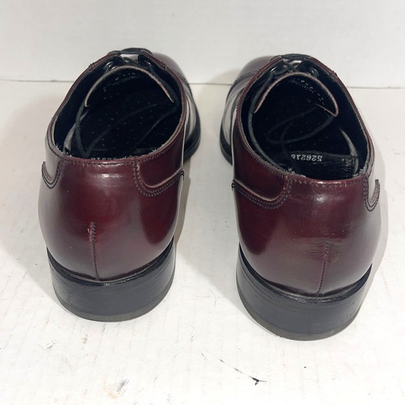 Florsheim Cap Toe Men's Burgandy Leather Oxford Dress‎ Shoes size 8.5 - Picture 6 of 8